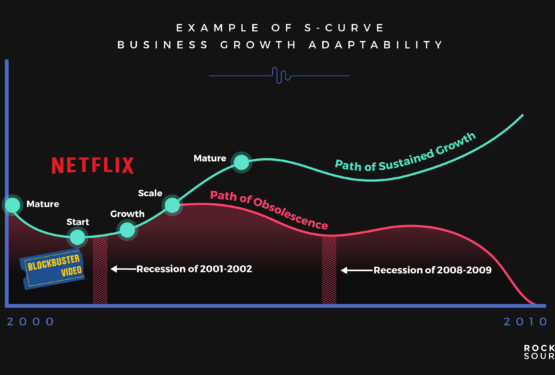 s curve of business blockbuster video